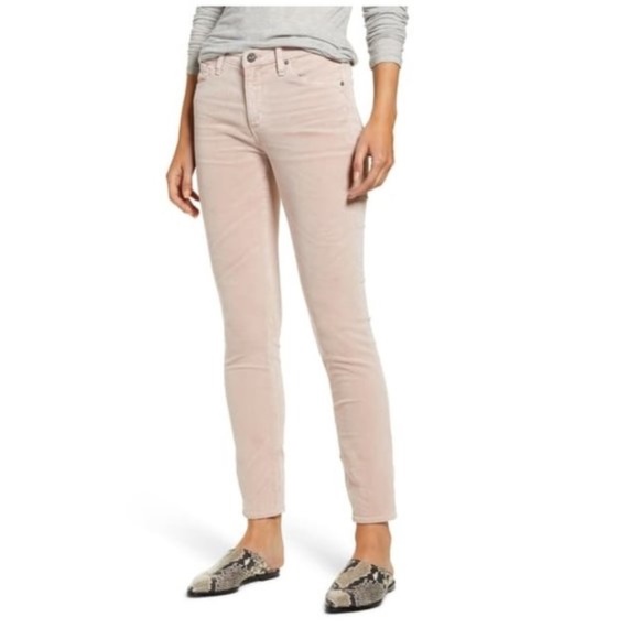 AG Adriano Goldschmied The Prima Cigarette Ankle Corduroy Jeans - Picture 1 of 12